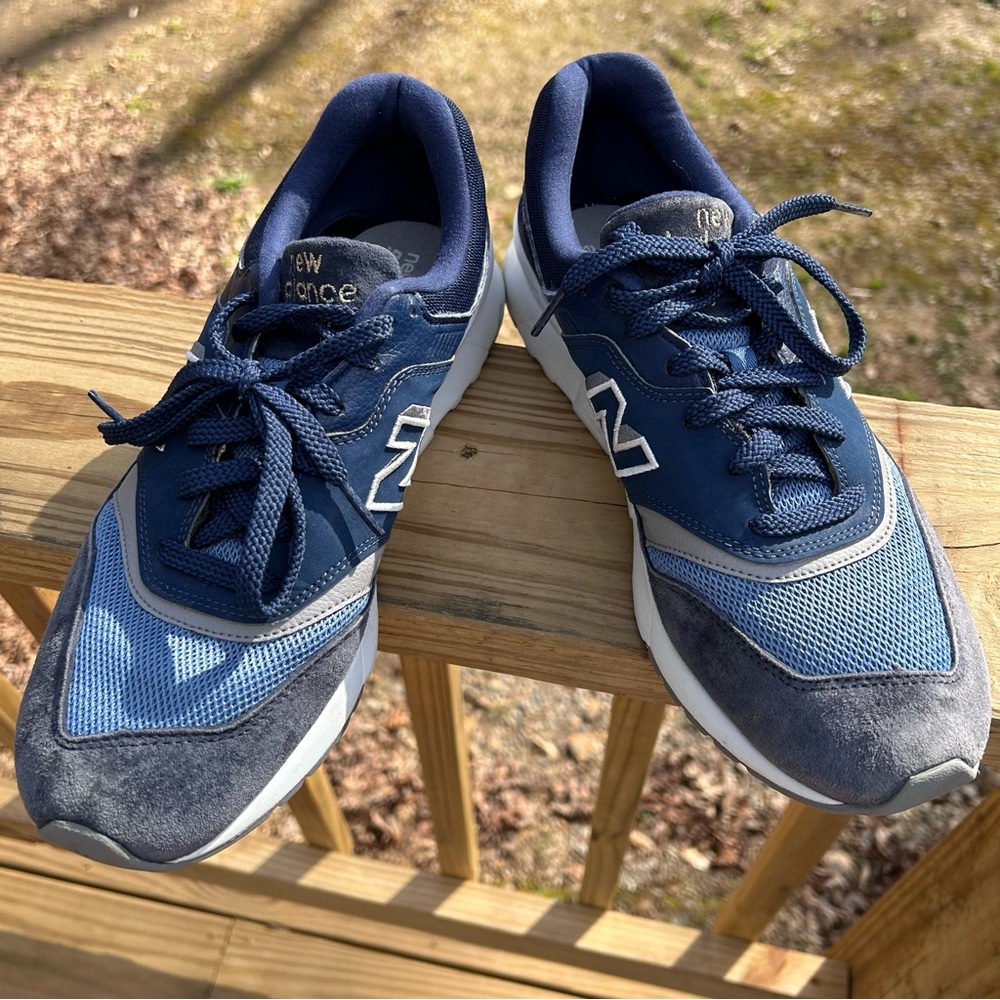 New Balance Blue Purple Indigo Retro Athletic Sneakers 997H Women’s 10.5 - Picture 12 of 15